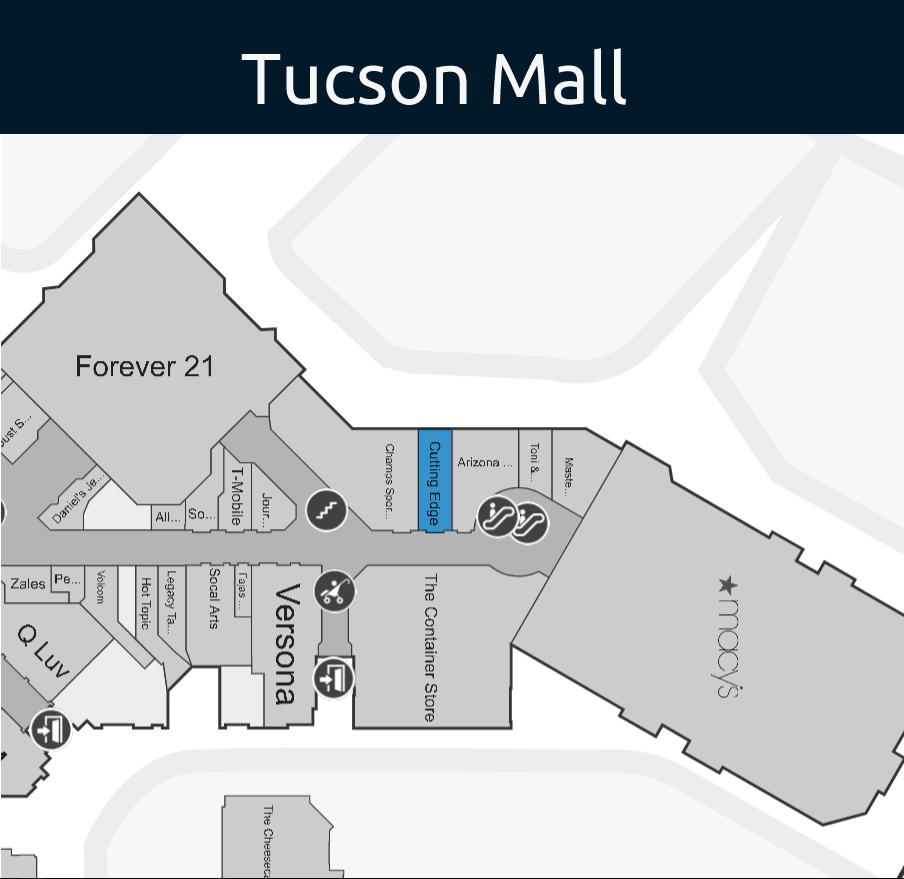 Tucson mall Cutting Edge Map